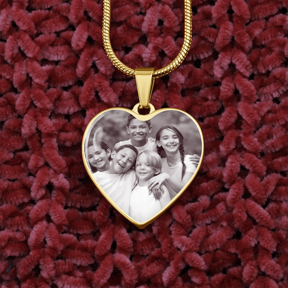 Mothers day personalised photo pendant