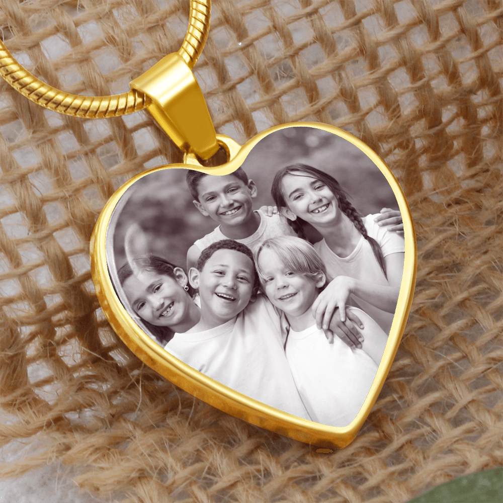 Mothers day personalised photo pendant