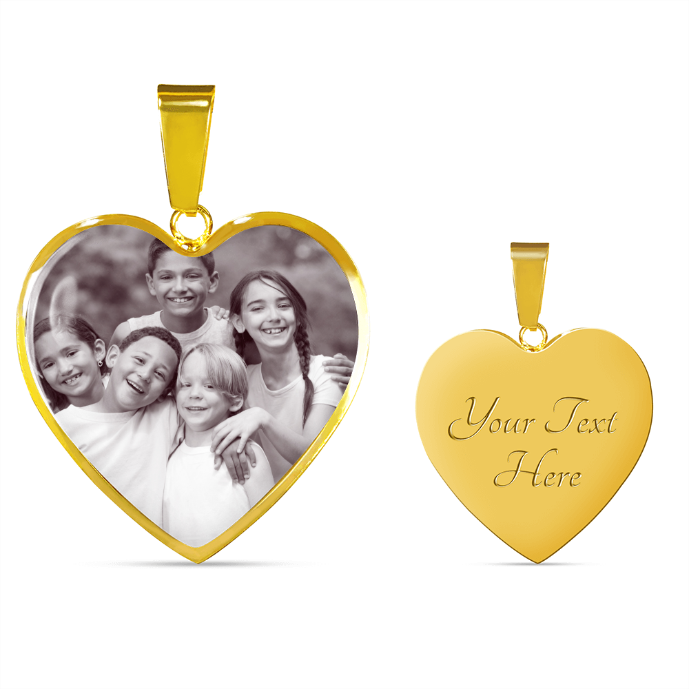 Mothers day personalised photo pendant