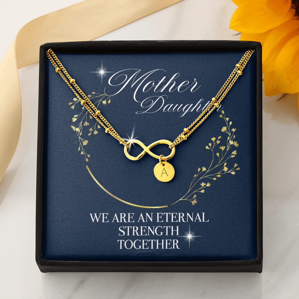 Mother daughter Infinity eternal bond necklace