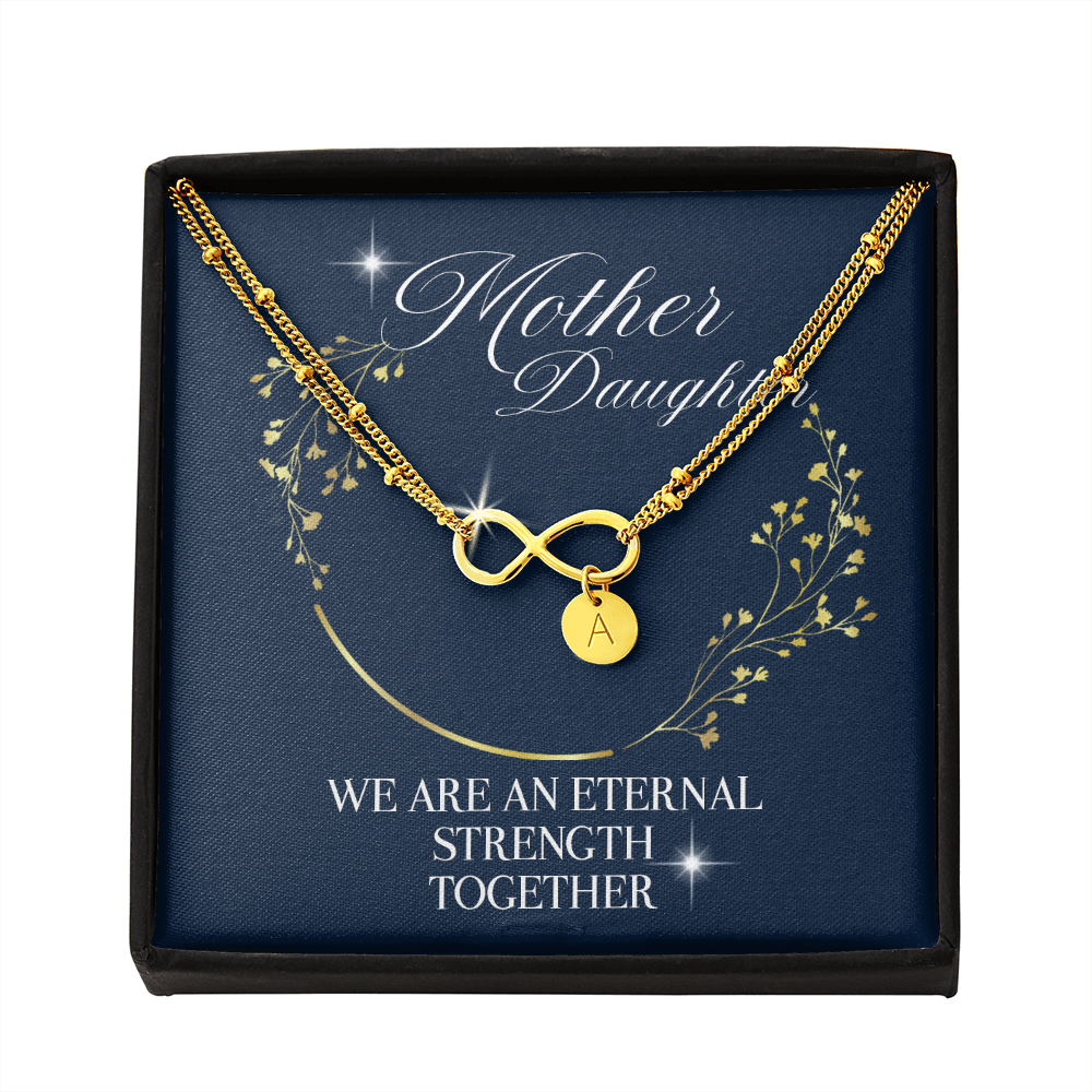 Mother daughter Infinity eternal bond necklace