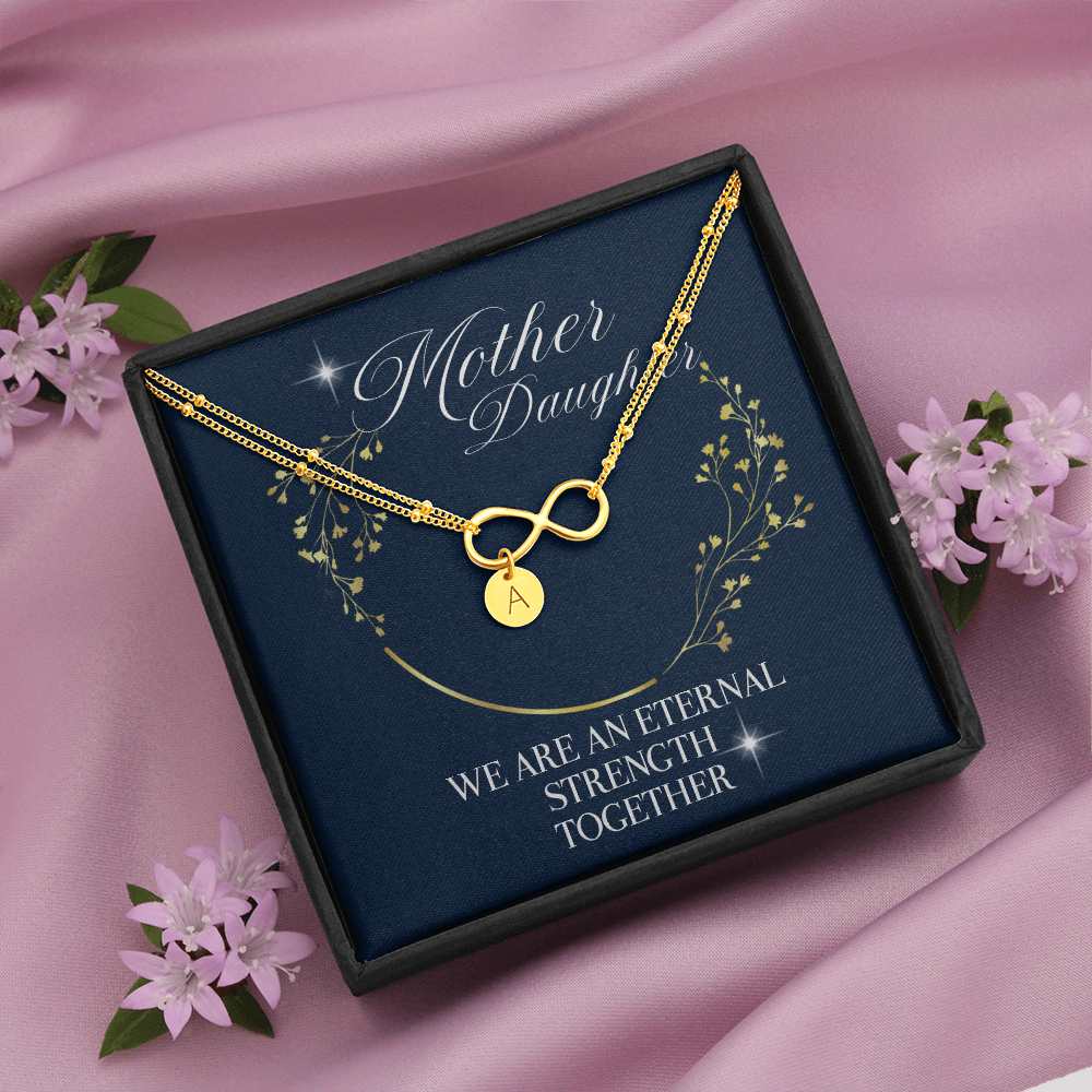 Mother daughter Infinity eternal bond necklace