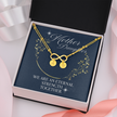Mother daughter eternal bond necklace