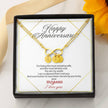 Gift Message Infinity bracelet for wife