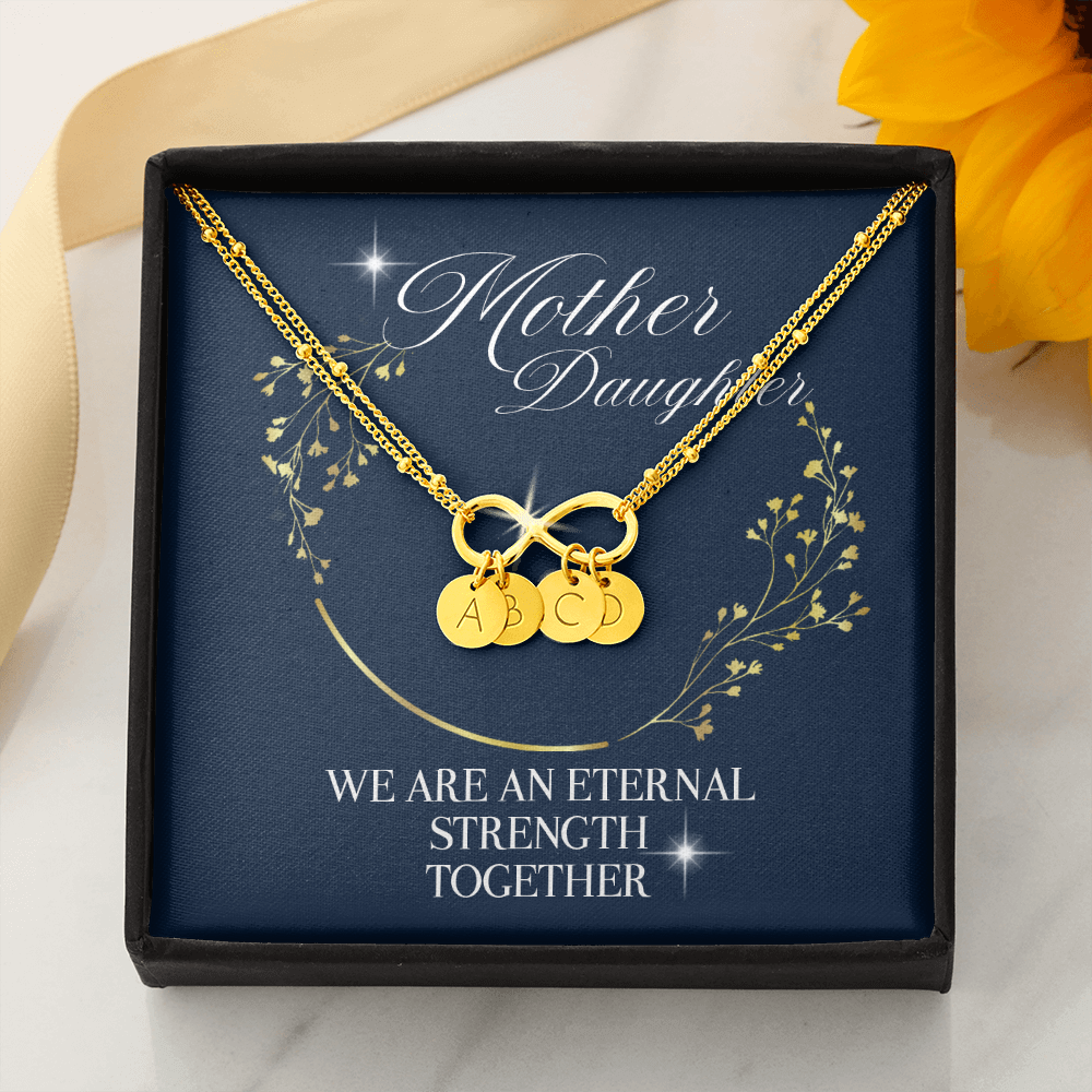 Mother daughter Infinity eternal bond necklace