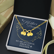 Mother daughter Infinity eternal bond necklace