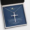 Mothers day, Thank you Cross CZ pendant