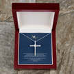 Mothers day, Thank you Cross CZ pendant