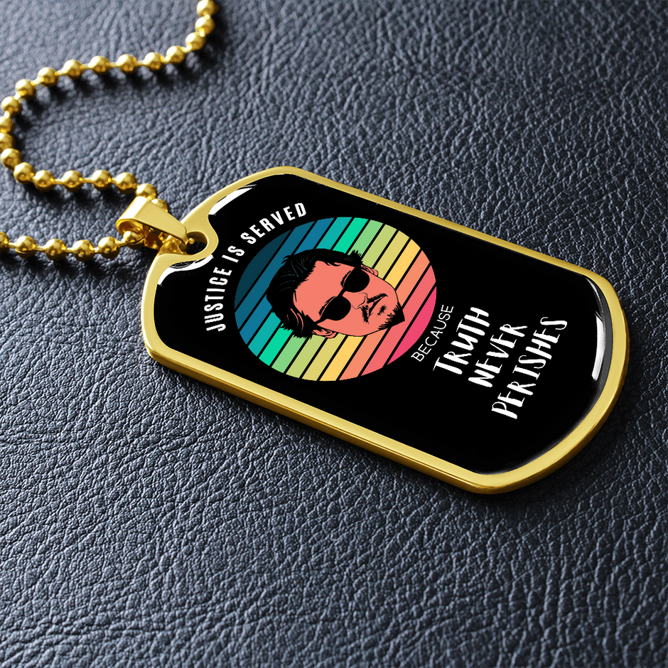 Truth Never Perishes, Johnny Depp Keepsake Tag Necklace
