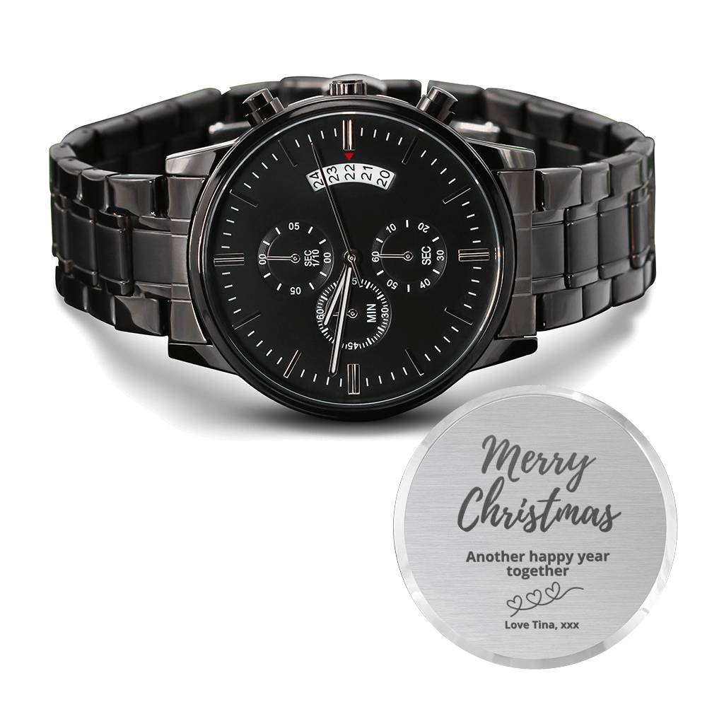 Gift Message, Personalized Christmas Watch