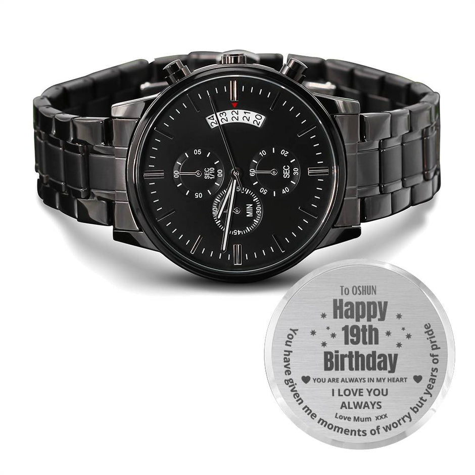 Gift Message 19th Birthday Watch