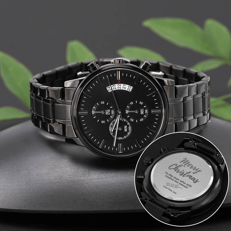 Gift Message Engraved  Christmas Watch