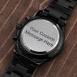 Gift message watch for sons graduation - Customize with your own Gift message