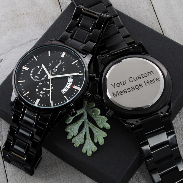 Gift message watch for sons graduation - Customize with your own Gift message