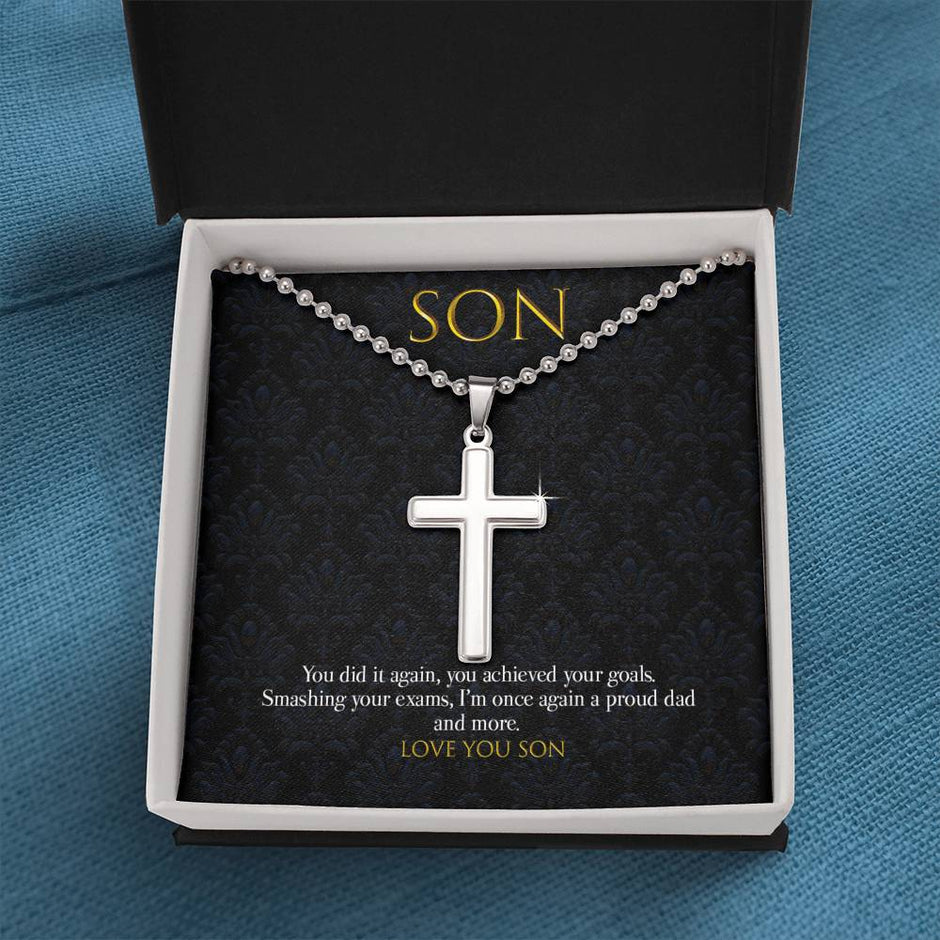 Gift Message graduation pendant for son