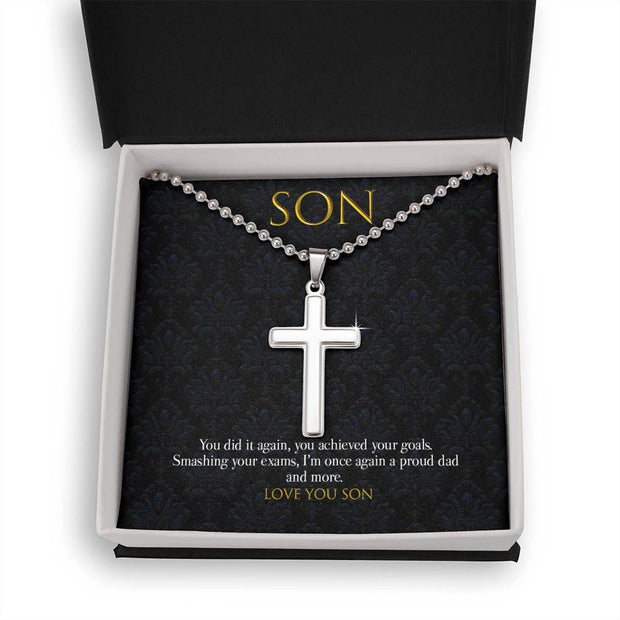 Gift Message graduation pendant for son
