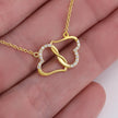 Eternal gold and diamond wife necklace