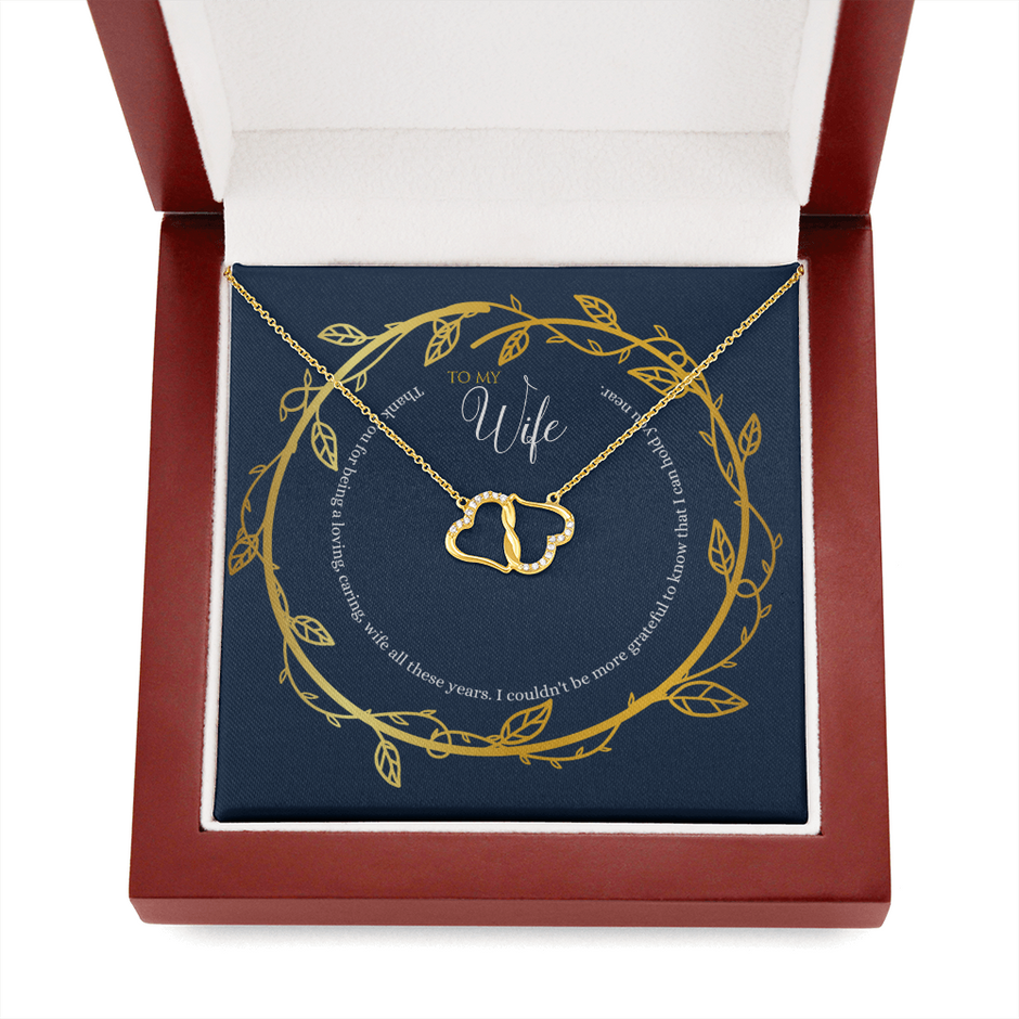 Eternal gold and diamond wife necklace