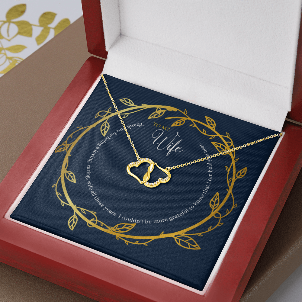 Eternal gold and diamond wife necklace