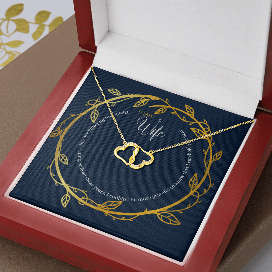 Eternal gold and diamond wife necklace