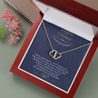Our love is solid 10k gold, double gold hearts necklace