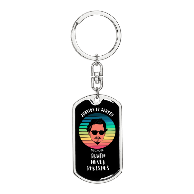 Truth Never Perishes, Johnny Depp Keepsake Keyring 