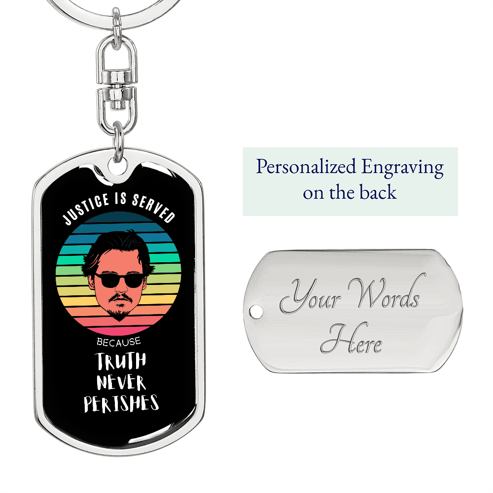 Truth Never Perishes, Johnny Depp Keepsake Keyring 