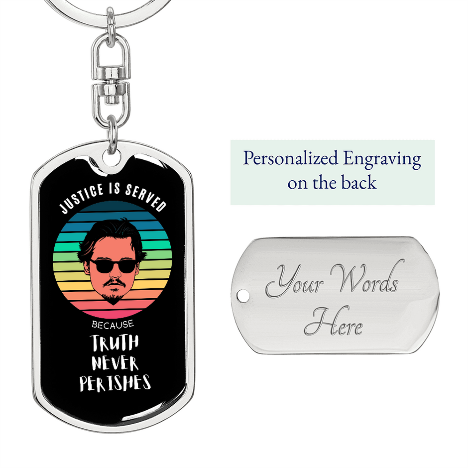 Truth Never Perishes, Johnny Depp Keepsake Keyring 