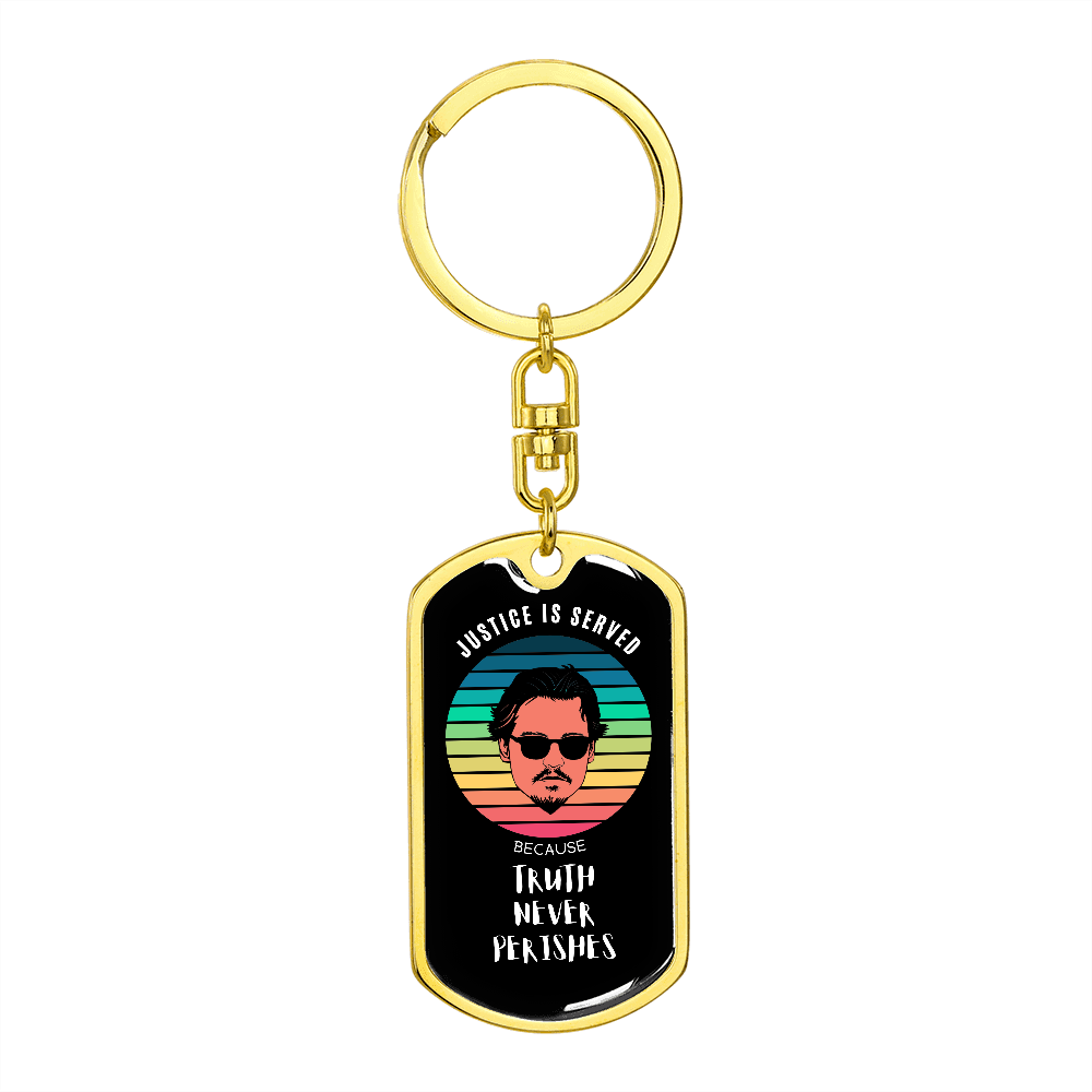 Truth Never Perishes, Johnny Depp Keepsake Keyring 