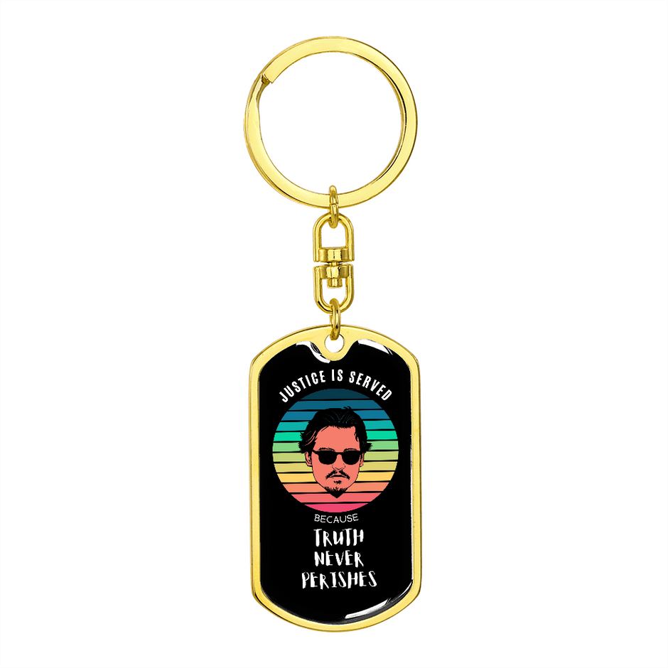 Truth Never Perishes, Johnny Depp Keepsake Keyring 