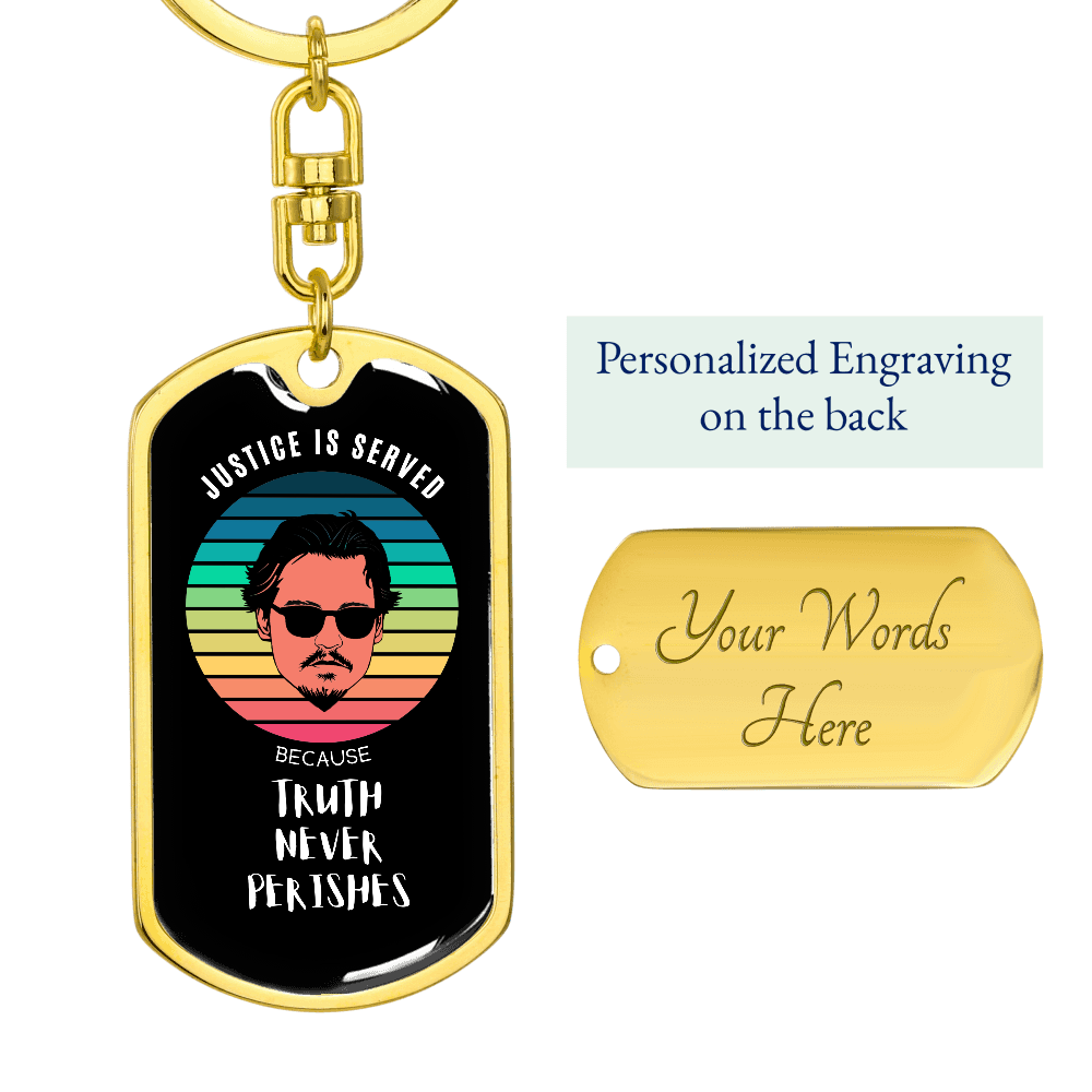 Truth Never Perishes, Johnny Depp Keepsake Keyring 