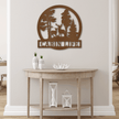 The Gift Message, Personalised Cabin Life Home Wall art