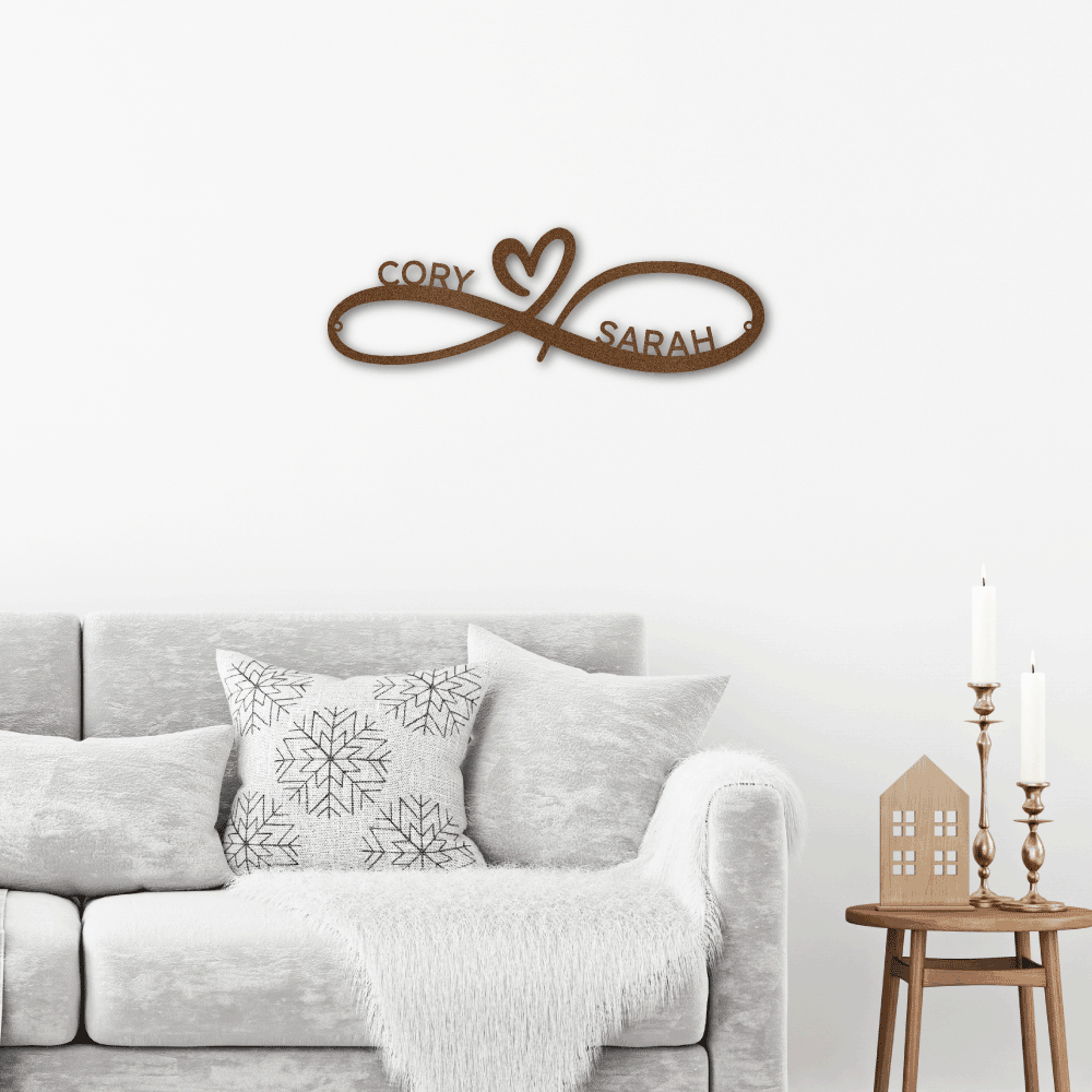 The Gift Message, Couples Personalised  Wall art