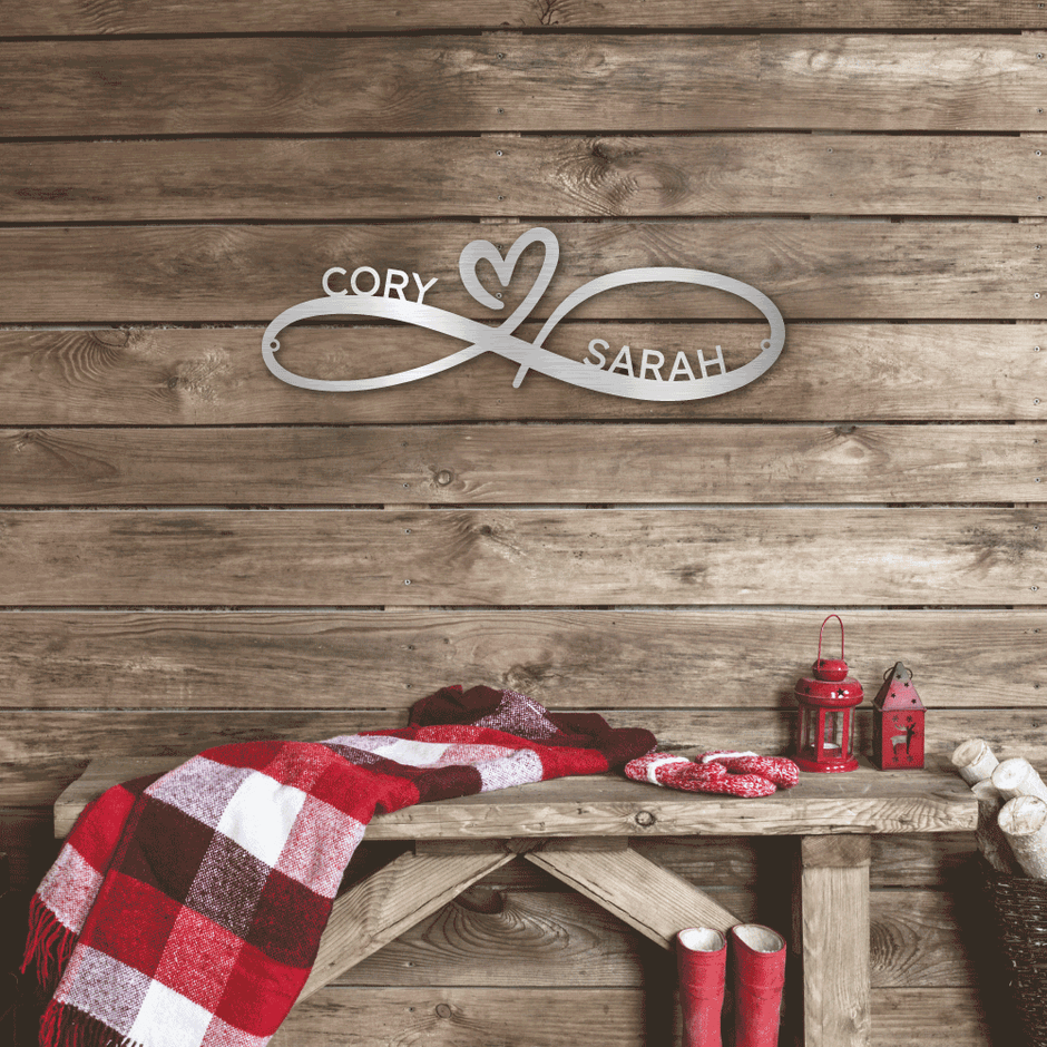The Gift Message, Couples Personalised  Wall art