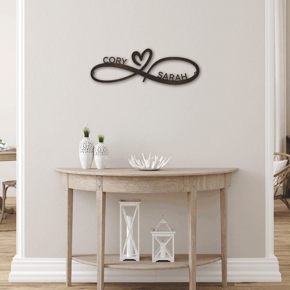 The Gift Message, Couples Personalised  Wall art