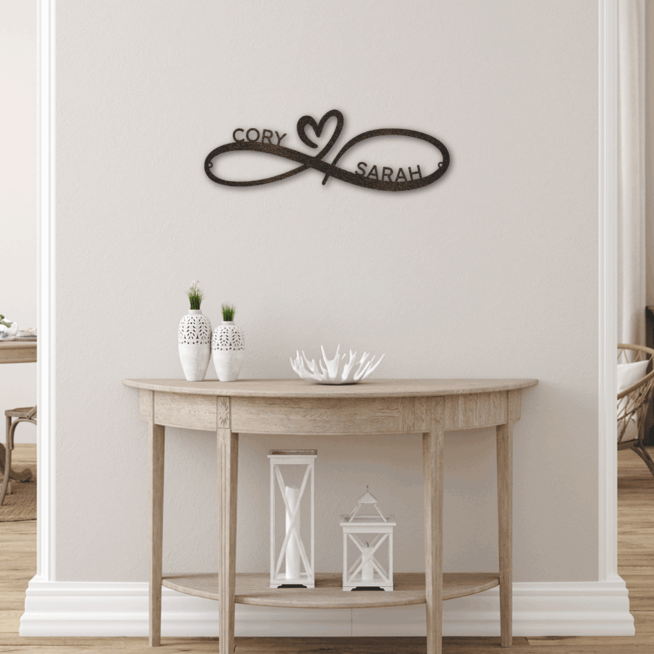 The Gift Message, Couples Personalised  Wall art