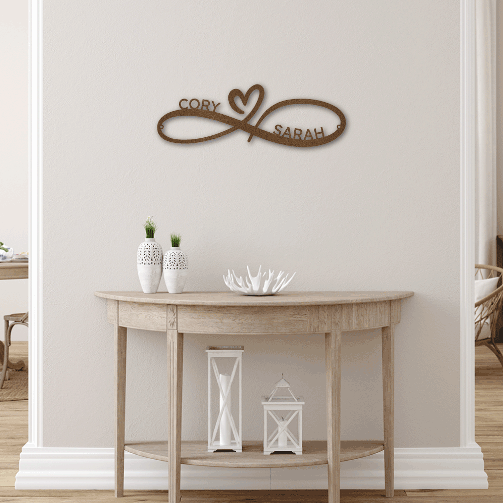 The Gift Message, Couples Personalised  Wall art