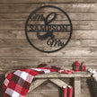 Newly wed  Personalised Named Metal Wall art Sign