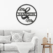 Newly wed  Personalised Named Metal Wall art Sign