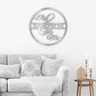 Newly wed  Personalised Named Metal Wall art Sign