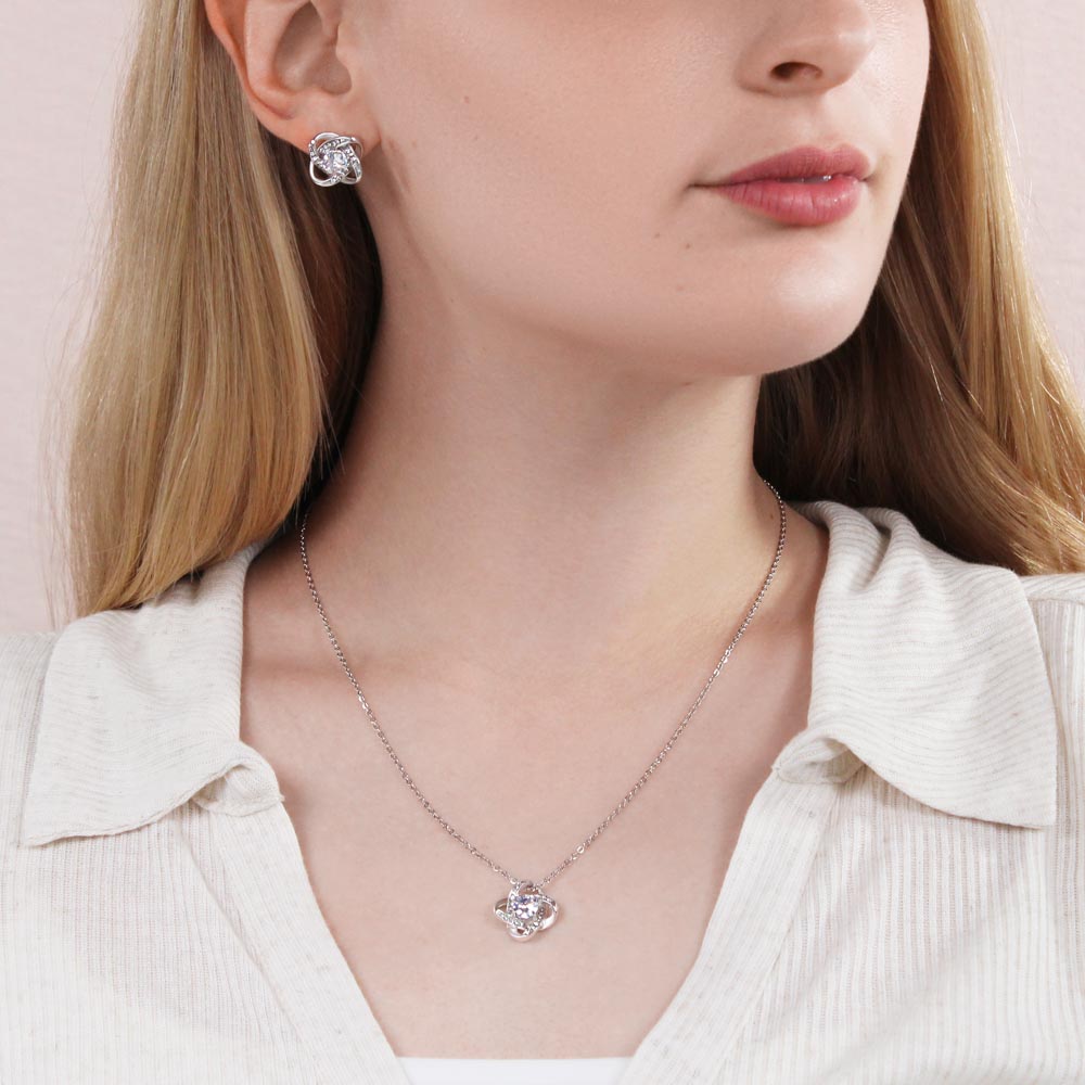 Lorettea Bridesmaid necklace and Earrings set
