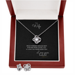 Date night to my wife necklace and earring gift