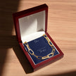 Personalized Forever love Deluxe 14k Paperclip Chain