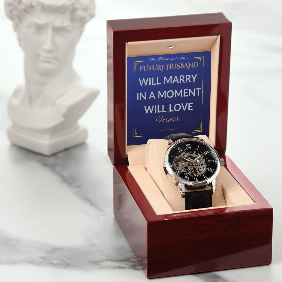 Future Husband to be Promise Openwork Watch