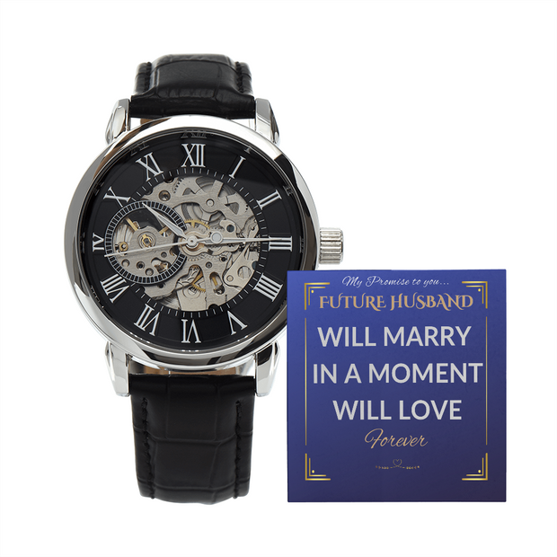 Future Husband to be Promise Openwork Watch