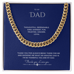 Gold Curb Chain To my Earnest Dad
