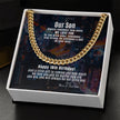 To our son 18th Curb Chain