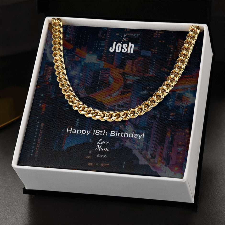 Josh 18th Birthday chain