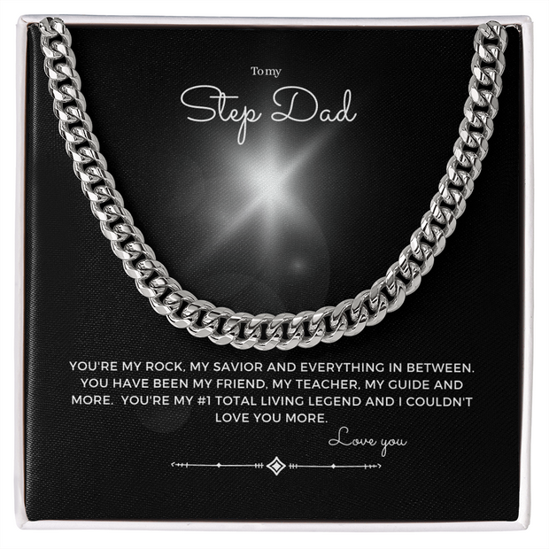 To my Step dad Cuban chain Gift