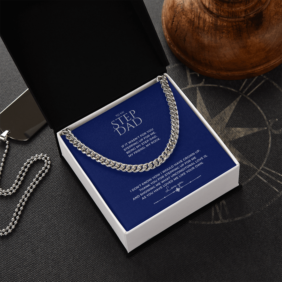 STEP FATHERS CURB CHAIN GIFT